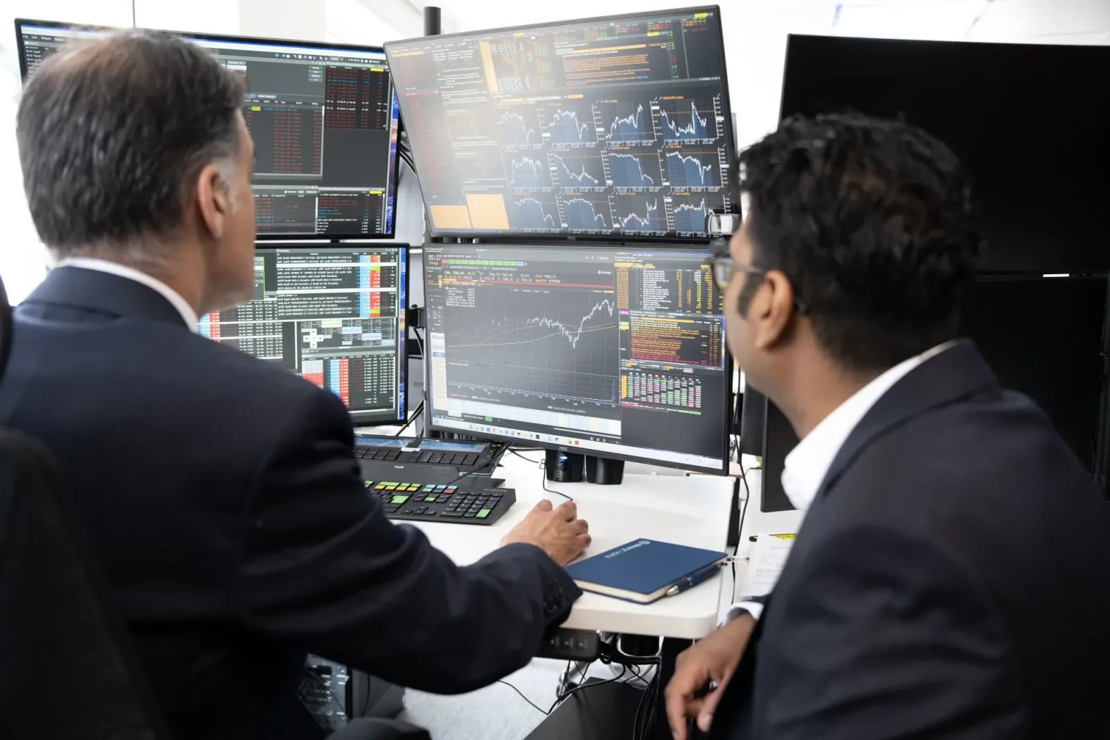 A Binary Capital analyst at the dealing desk