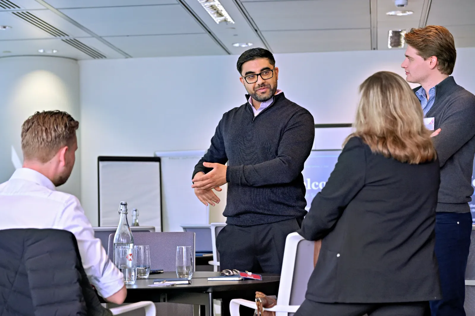 Advisers at a Binary Capital strategy workshop